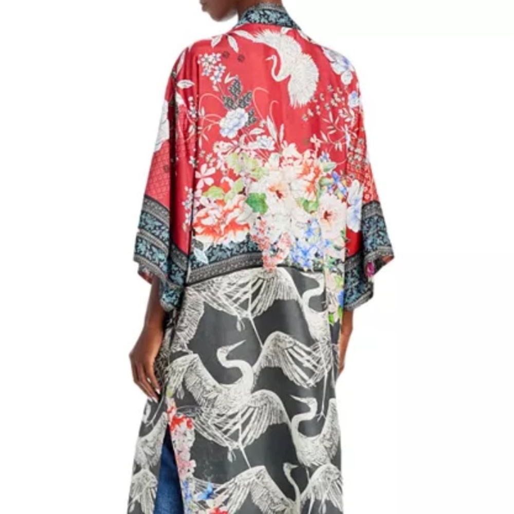 Johnny Was Janice Gabrielle Kim Reversible Silk Kimono - NWT - Sz. L - Picture 15 of 16